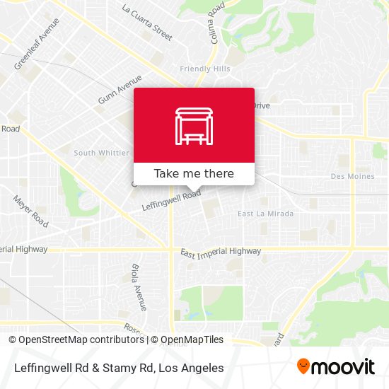 Leffingwell Rd & Stamy Rd map