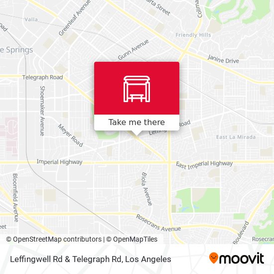 Mapa de Leffingwell Rd & Telegraph Rd