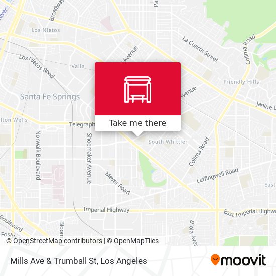 Mills Ave & Trumball St map