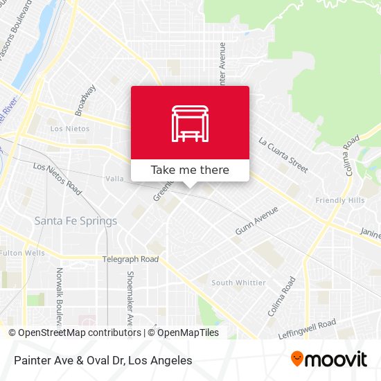Painter Ave & Oval Dr map