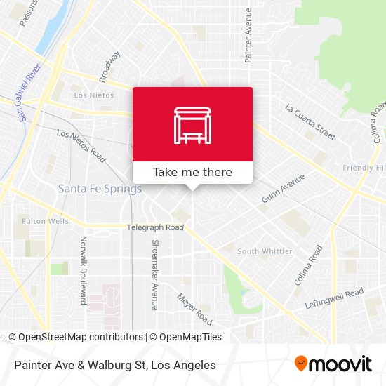 Painter Ave & Walburg St map