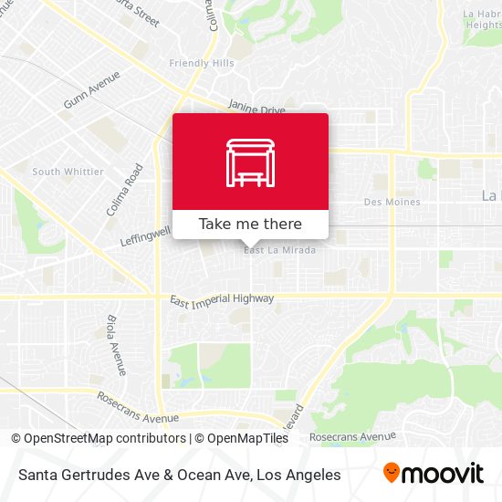 Santa Gertrudes Ave & Ocean Ave map