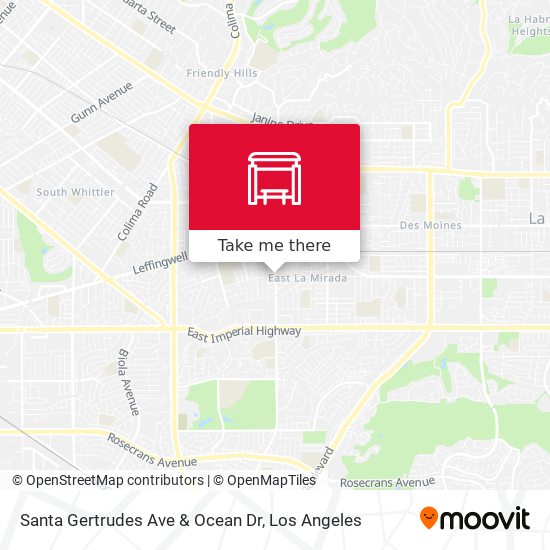 Mapa de Santa Gertrudes Ave & Ocean Dr