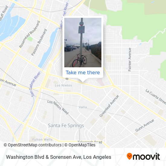 Washington Blvd & Sorensen Ave map