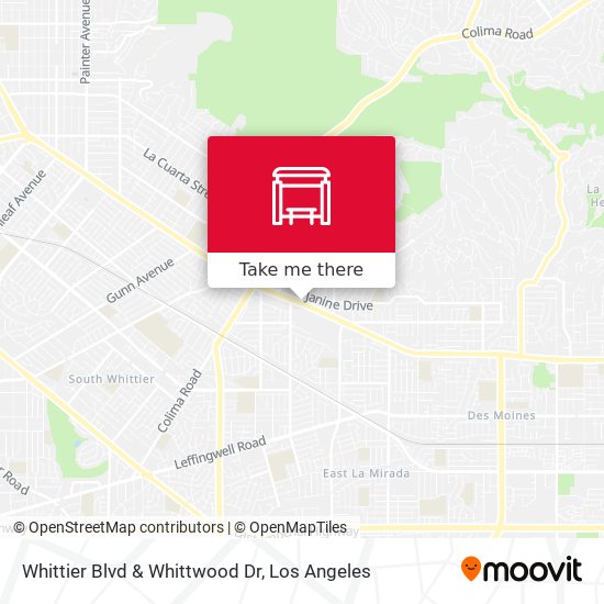 Whittier Blvd & Whittwood Dr map