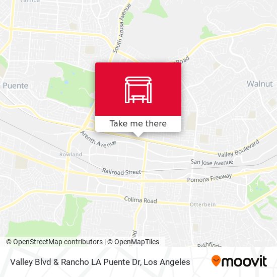 Valley Blvd & Rancho LA Puente Dr map