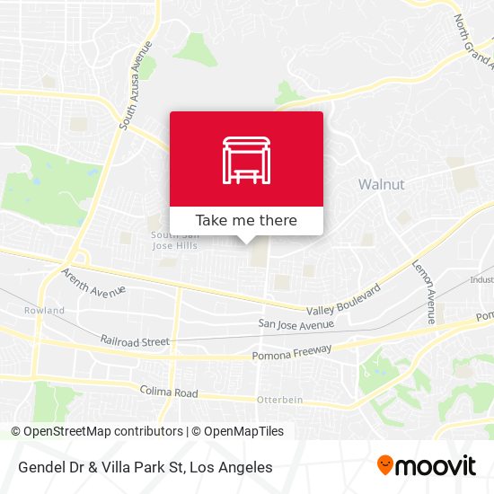 Gendel Dr & Villa Park St map