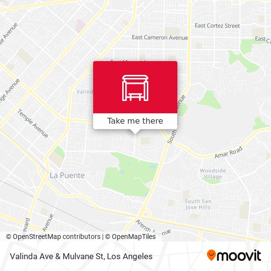 Valinda Ave & Mulvane St map