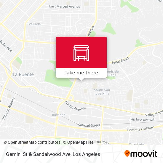 Gemini St & Sandalwood Ave map