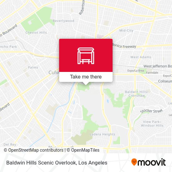 Baldwin Hills Scenic Overlook map