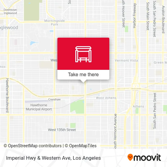 Imperial Hwy & Western Ave map
