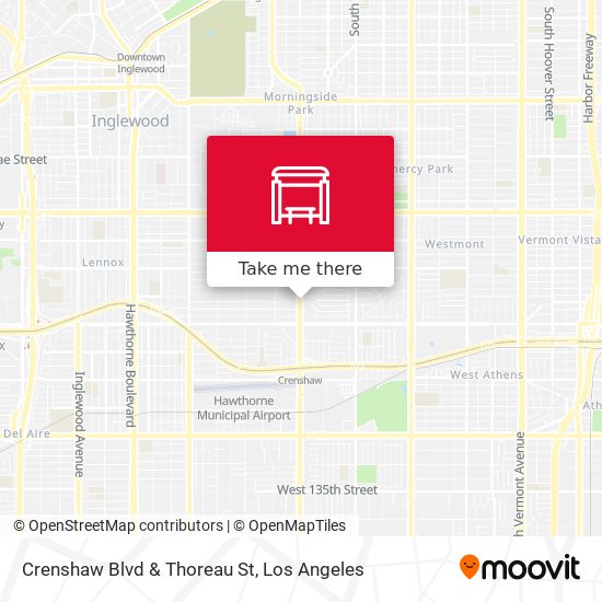 Mapa de Crenshaw Blvd & Thoreau St