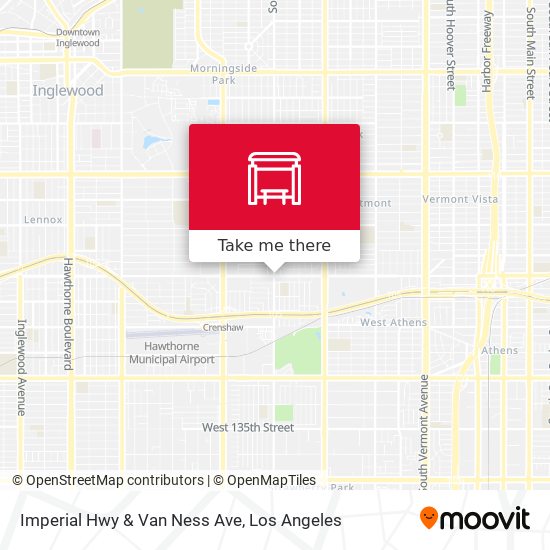 Imperial Hwy & Van Ness Ave map