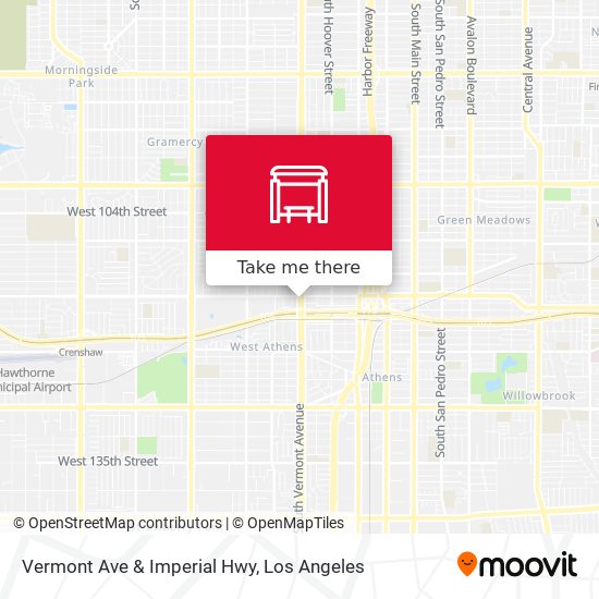 Vermont Ave & Imperial Hwy map