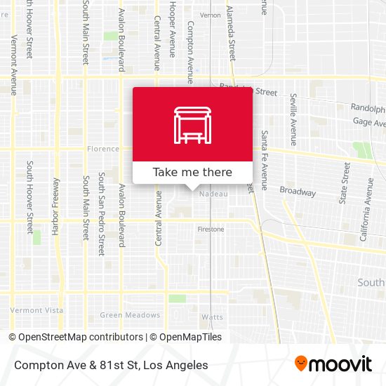 Compton Ave & 81st St map