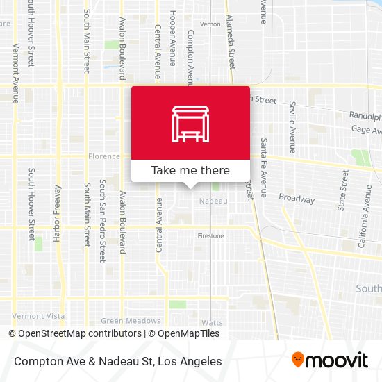 Compton Ave & Nadeau St map