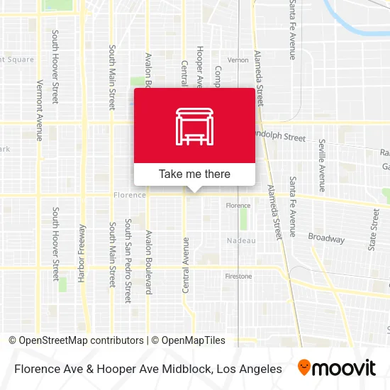 Florence Ave & Hooper Ave Midblock map