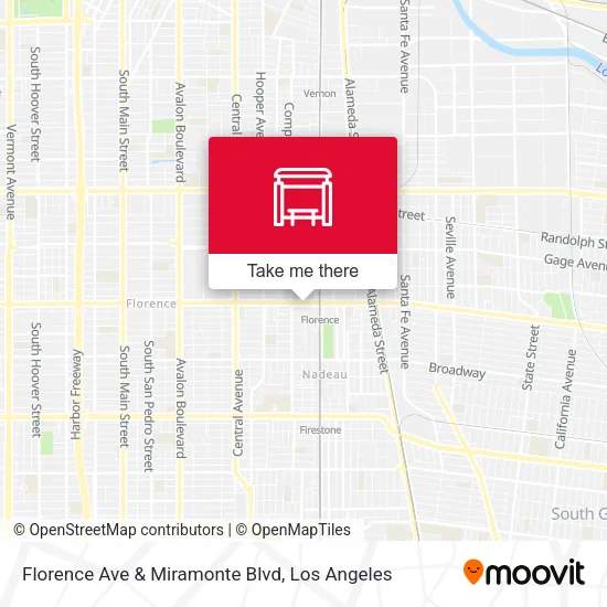 Florence Ave & Miramonte Blvd map