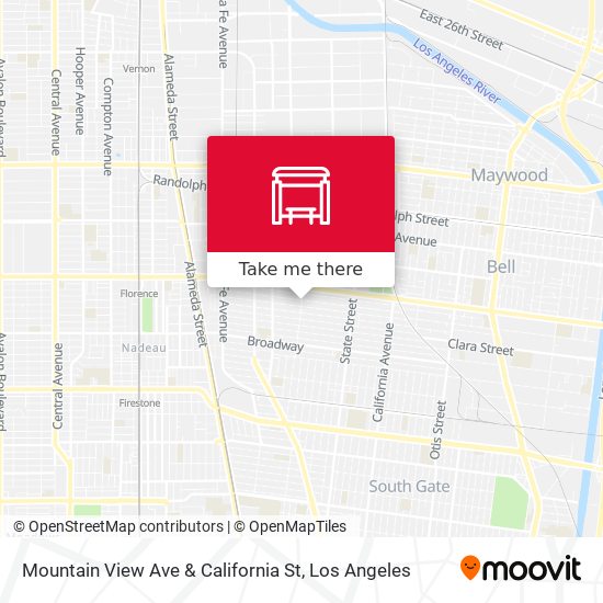 Mapa de Mountain View Ave & California St