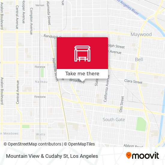 Mountain View & Cudahy St map