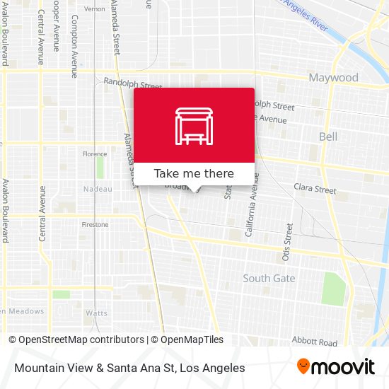 Mapa de Mountain View & Santa Ana St