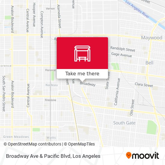 Mapa de Broadway Ave & Pacific Blvd