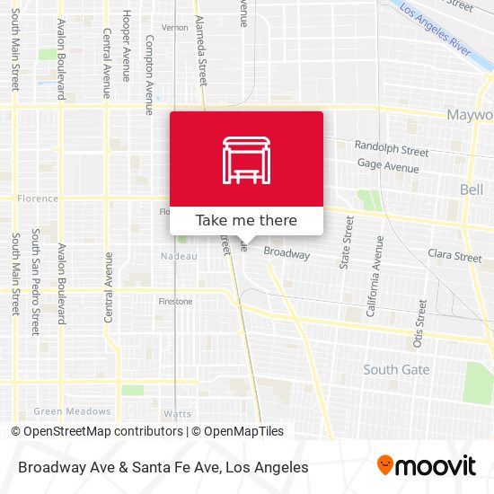 Broadway Ave & Santa Fe Ave map