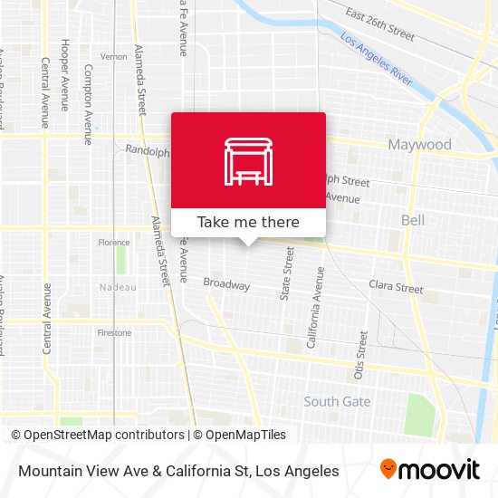 Mountain View Ave & California St map