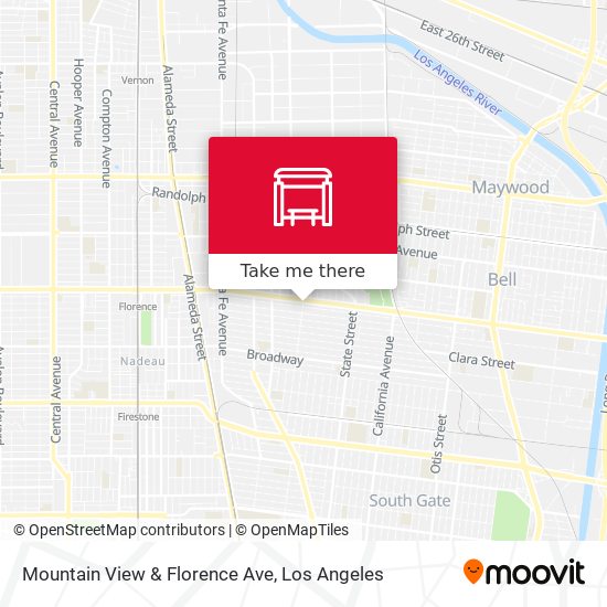 Mountain View & Florence Ave map