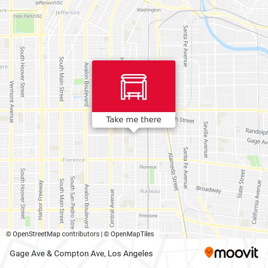 Gage Ave & Compton Ave map