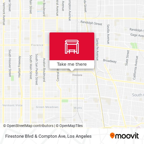 Mapa de Firestone Blvd & Compton Ave