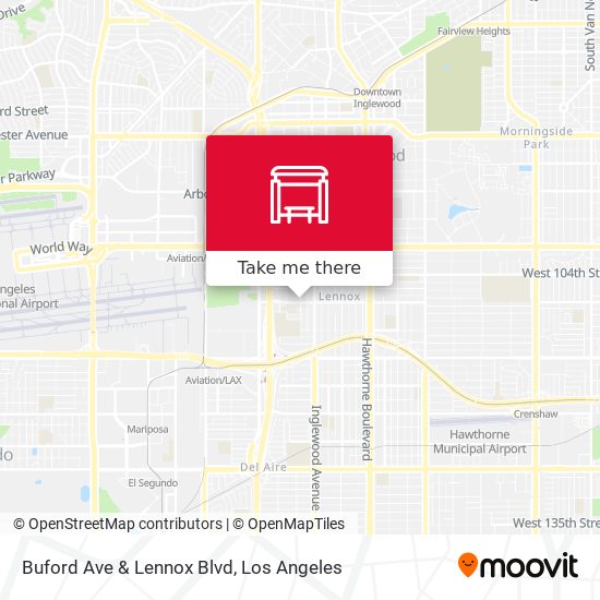 Mapa de Buford Ave & Lennox Blvd