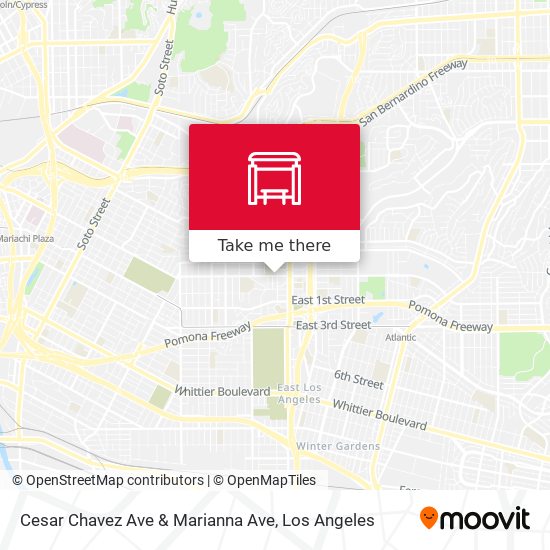 Cesar Chavez Ave & Marianna Ave map