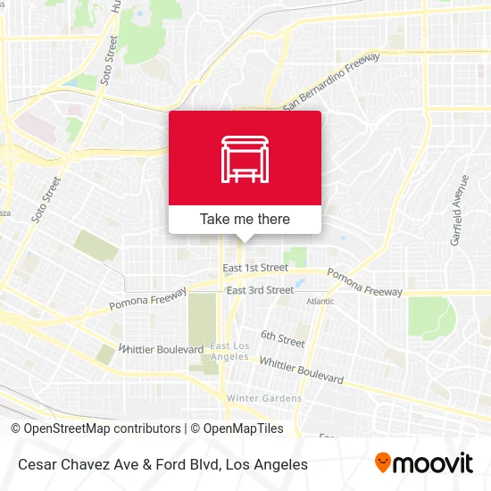 Cesar Chavez Ave & Ford Blvd map