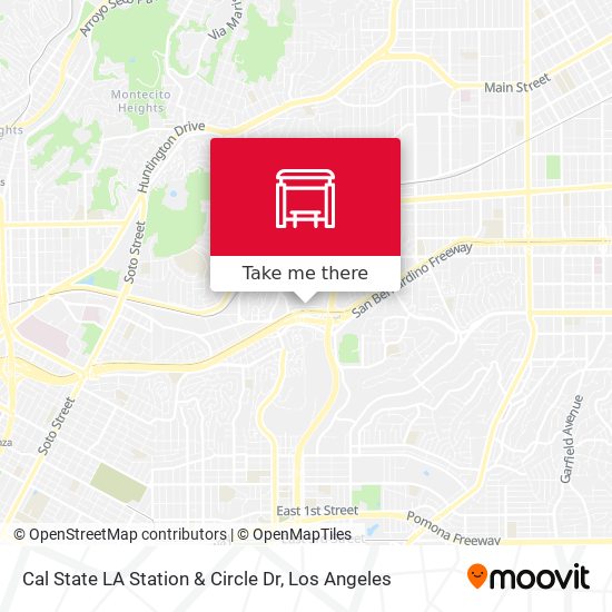 Cal State LA Station & Circle Dr map