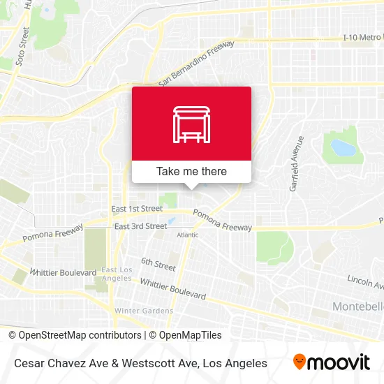 Cesar Chavez Ave & Westscott Ave map