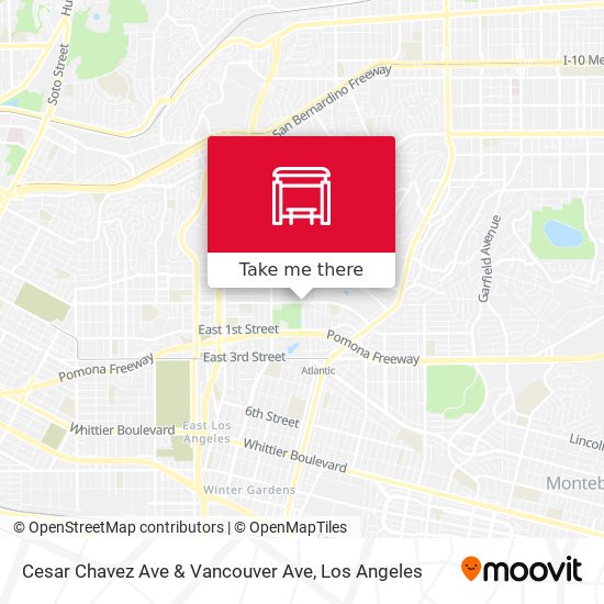 Cesar Chavez Ave & Vancouver Ave map