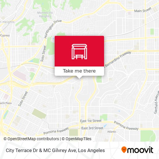 Mapa de City Terrace Dr & MC Gilvrey Ave