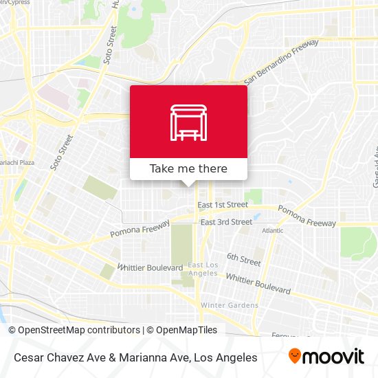 Cesar Chavez Ave & Marianna Ave map