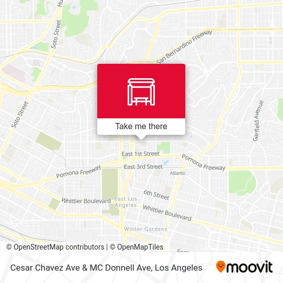 Cesar Chavez Ave & MC Donnell Ave map