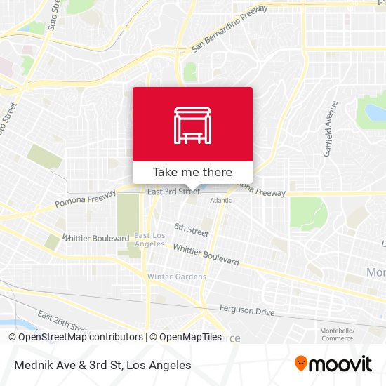 Mapa de Mednik Ave & 3rd St