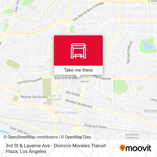 3rd St & Laverne Ave - Dionicio Morales Transit Plaza map