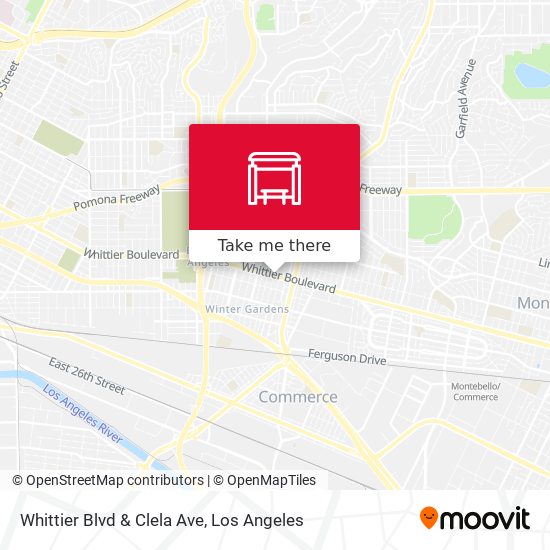 Mapa de Whittier Blvd & Clela Ave