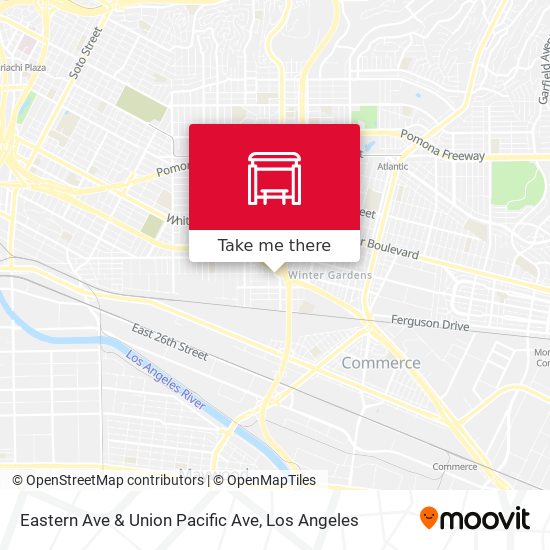 Mapa de Eastern Ave & Union Pacific Ave