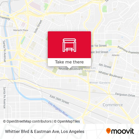 Mapa de Whittier Blvd & Eastman Ave