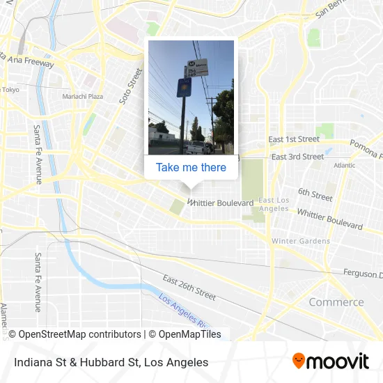 Indiana St & Hubbard St map