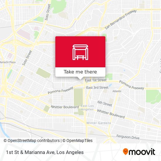 1st St & Marianna Ave map