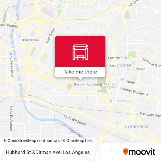 Hubbard St &Ditman Ave map