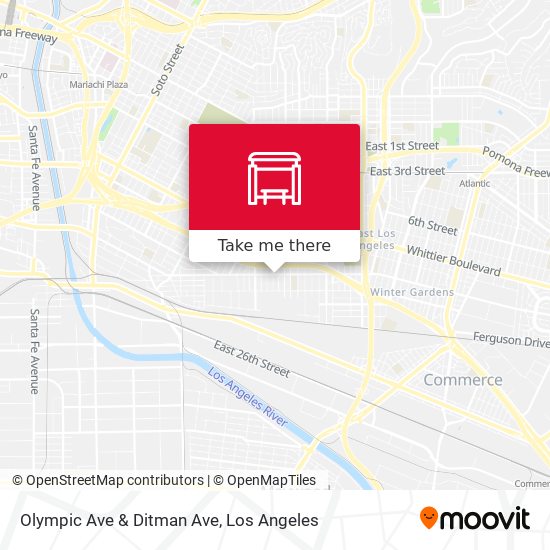Olympic Ave & Ditman Ave map