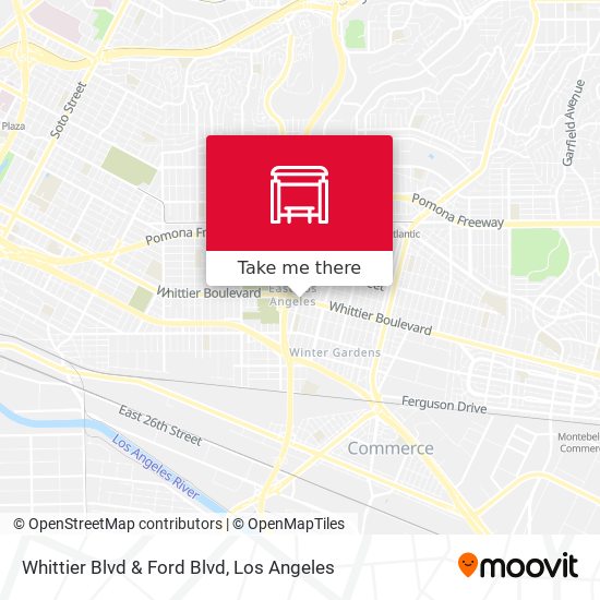 Whittier Blvd & Ford Blvd map